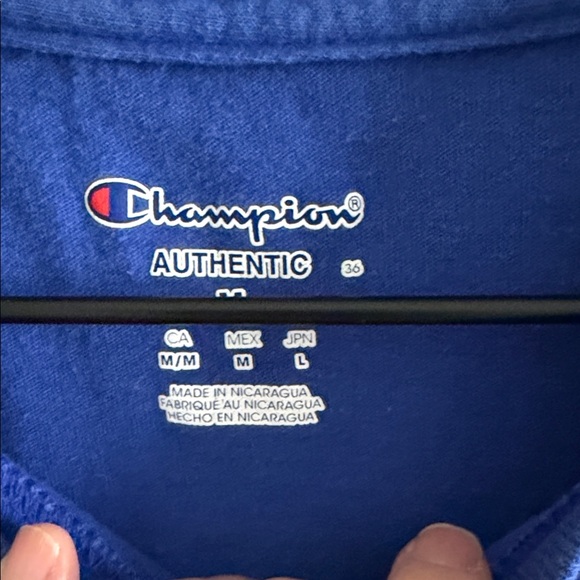 Champion Authentic Blue T-Shirt - Picture 2 of 10